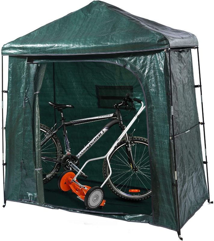 Photo 1 of 
Bravindew Storage Tent Bike Storage shed Waterproof Garden Backyard Storage Buildings Sheds Heavy Duty Space Saving All Season Reusable Bike Shed with...