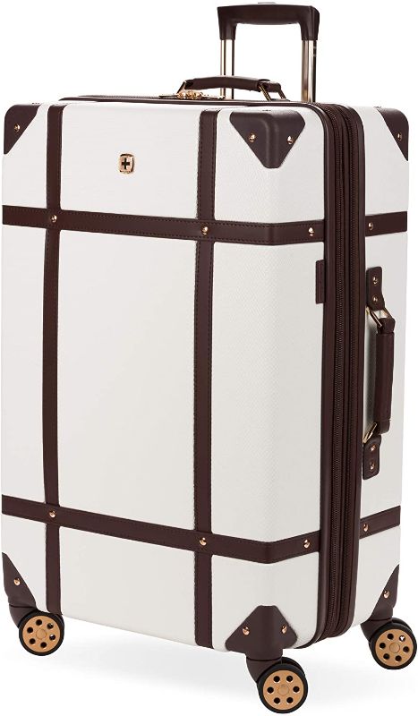 Photo 1 of 
SwissGear 7739 Trunk, Hardside Spinner Luggage (White, Checked-Large 26 Inch)
Color:White
Size:Checked-Large 26 inch