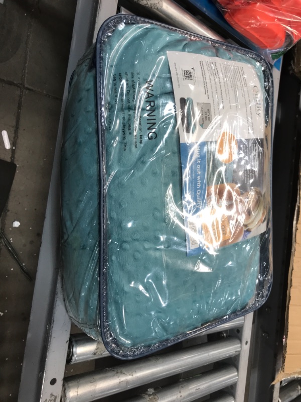 Photo 2 of 
Quility Weighted Blanket with Soft Cover - 25 lbs Full/Queen Size Heavy Blanket for Adults - Heating & Cooling, Machine Washable - (60" X 80")...
Color:Aqua Cover + Grey Cotton Blanket
Size:60"x80" | 25 lbs