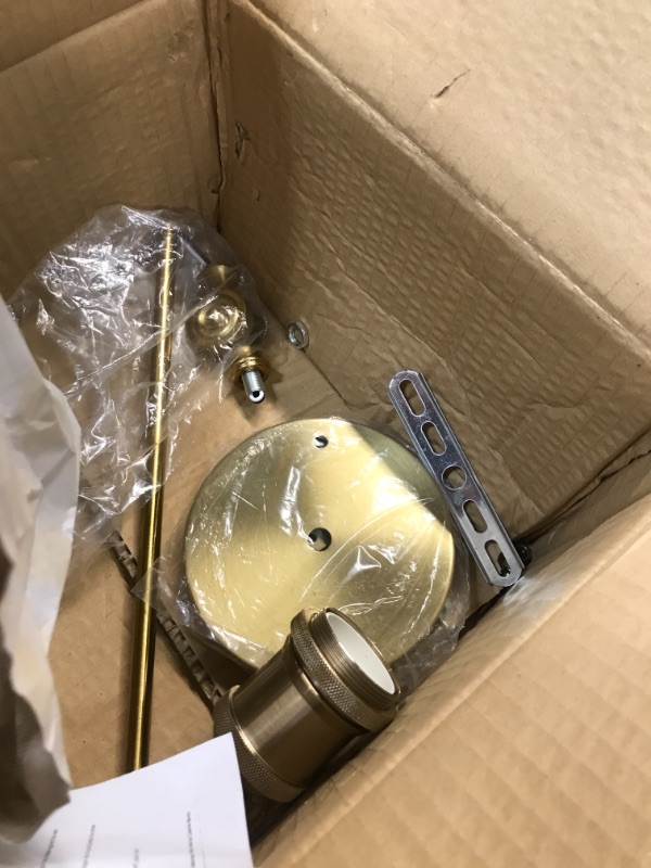 Photo 1 of ADJUSTABLE ARM BRARY LIGHT BRASS