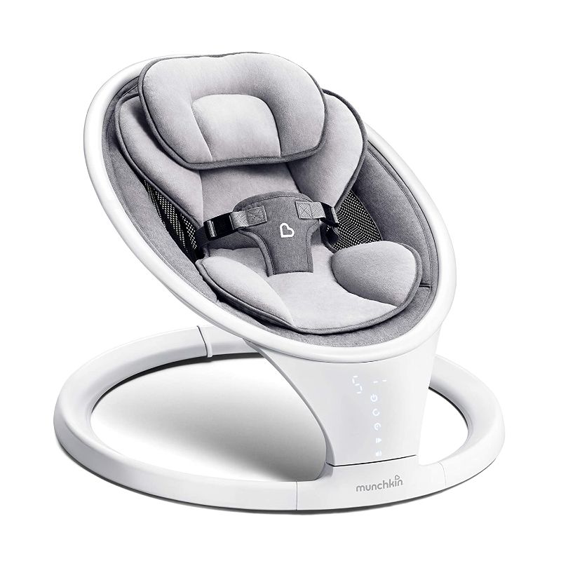 Photo 1 of Munchkin Bluetooth Enabled Lightweight Baby Swing with Natural Sway in 5 Speeds and Remote Control