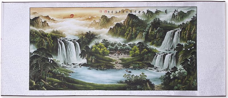 Photo 1 of 
Large Size Feng Shui Painting Treasure Basin,Hand Mounted Wall Scroll Painting Ready to Hang, Office Living Room Decoration Attract Wealth and Good...
Size:85"x 30"
Color:Treasure Basin