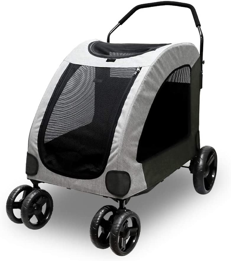 Photo 1 of 
Petbobi Dog Stroller for Large Pet Jogger Stroller for 2 Dogs Breathable Animal Stroller with 4 Wheel and Storage Space Pet Can Easily Walk In/Out Travel up...