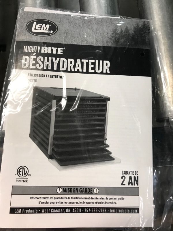 Photo 3 of 
LEM Products 1153 Food Dehydrator (10-Tray)
Style:Mighty Bite Double Door (10-Tray)