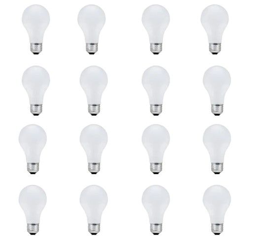 Photo 1 of 100-Watt Equivalent A19 Dimmable Soft White Halogen Light Bulb (16-Pack)