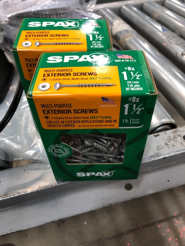 Photo 1 of 8 X 1 1/2  EXTERIOR SCREWS
 1 LB 
2 BOXES