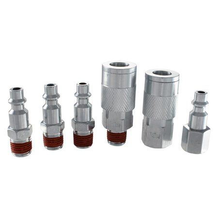 Photo 1 of 1/4 in. I/M Coupler Plug with Increased Air Flow (6-Piece) (D)