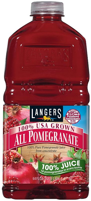 Photo 1 of 
Langers 100% Juice, All Pomegranate, 64 Ounce (Pack of 8)
Item Package Quantity:8
EXP 11-24-21