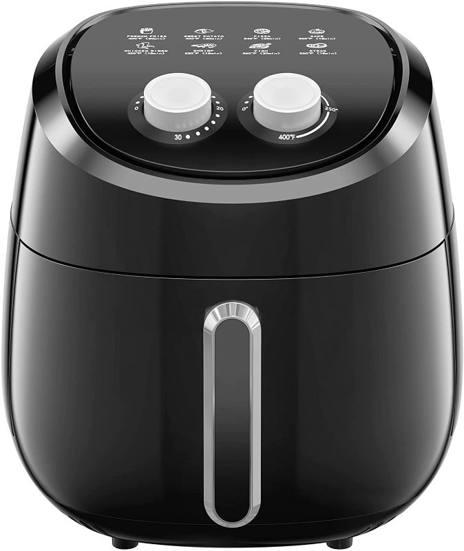 Photo 1 of 

Air Fryer, 4.5 QT Airfryer Oven Mini Air Fryer Cooker Timer and Temperature Control Air Fryers with Nonstick Basket Dishwasher Safe Freidora de Aire Auto...