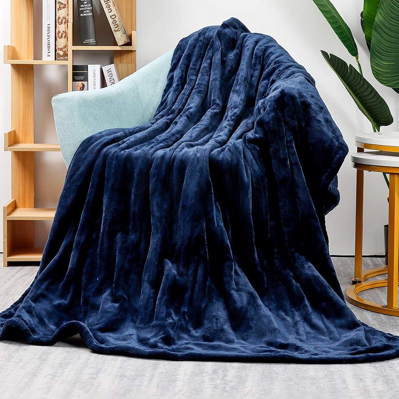 Photo 1 of 
Homde Heated Electric Throw 50 Inch x 60 Inch Flannel Washable Blanket with 3-Heat Setting Auto-Off Controller for Bed or Couch (Double-Side Blue)

