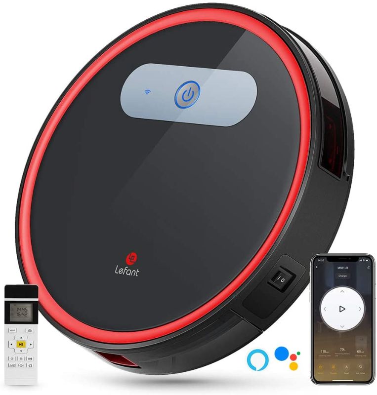 Photo 1 of 
Lefant Robot Vacuum, Robotic Vacuum Cleaner Wi-Fi Connected, 2000Pa Power Suction, Works with Alexa and Google, Self-Charging, M501-B Robotic Vacuum for...