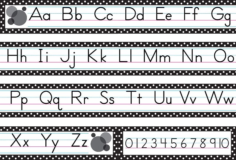 Photo 1 of 
Teacher Created Resources Black Polka Dots Traditional Printing Mini Bulletin Board (5788)