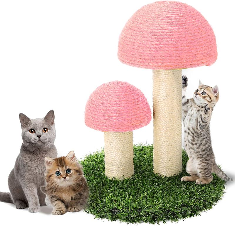 Photo 1 of 
ShellKingdom Cat Scratching Post, Assemblable Kitty Cat Claw Scratcher Sisal Rope Covered Soft Smooth Lawn -Cute Scratch Board Pad for Cat Gift (Pink)
Color:PInk