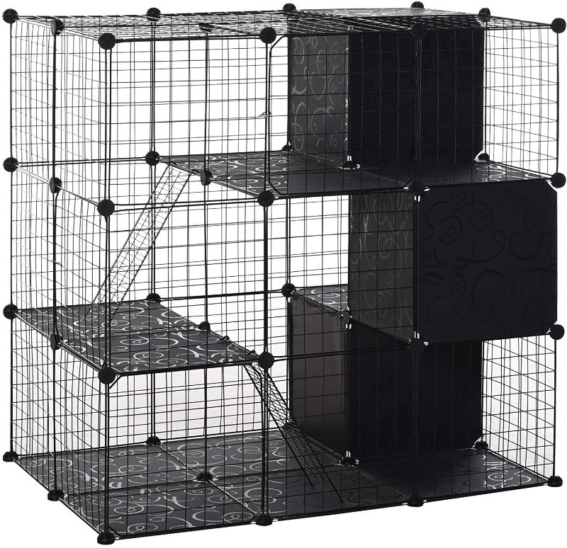 Photo 1 of 
PawHut Pet Playpen with Door and Storage Shelf for Cats, Chinchillas, and Pet Minks
PARTS ONLY