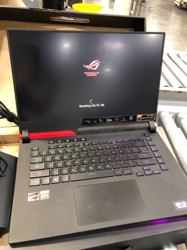 Photo 2 of ASUS ROG Strix G15 (2021) Gaming Laptop, 15.6” 300Hz IPS Type FHD Display, NVIDIA GeForce RTX 3070, AMD Ryzen R9-5900HX, 16GB DDR4, 1TB PCIe NVMe SSD, RGB Keyboard, Windows 10, G513QR-ES96
