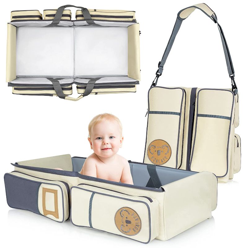 Photo 1 of Koalaty 3-in-1 Universal Infant Travel Bag, Portable Bassinet Crib, Changing Station, and Diaper Bag for Newborns or Baby. Baby Shower Gift for New mom and dad.