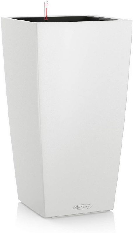 Photo 1 of 
Lechuza 13160 Cubico 22 Planter, 16", White Matte
Color:White Matte
Style:22