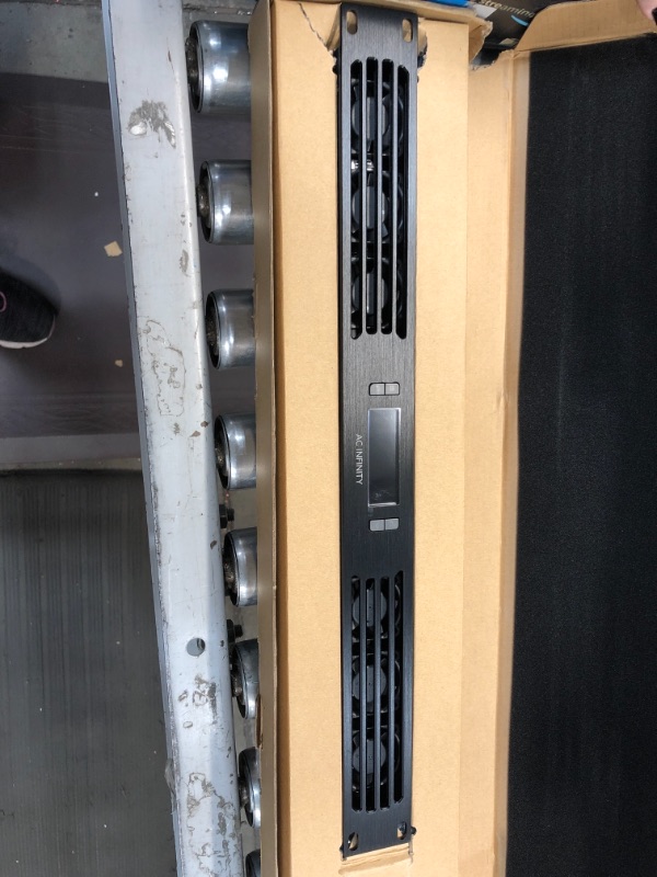 Photo 2 of 
AC Infinity CLOUDPLATE T1-N, Rack Mount Fan Panel 1U, Intake Airflow, for cooling AV, Home Theater, Network 19” Racks