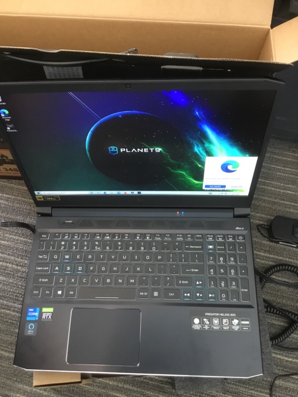 Photo 6 of 
Acer Predator Helios 300 PH315-54-760S Gaming Laptop | Intel i7-11800H | NVIDIA GeForce RTX 3060 Laptop GPU | 15.6" Full HD 144Hz 3ms IPS Display | 16GB...
Graphics Description:RTX 3060
Capacity:15-15.99 inches
Style:Laptop only