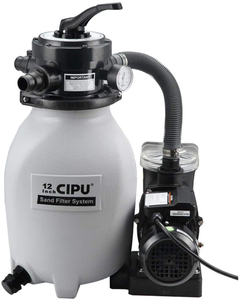 Photo 1 of 
CIPU 12-inch Sand Filter Pump System Handy 4-Way Valve for Above Ground Pools with Prefilter Pool Pump 115V 6-Foot Cord for Easy Installation SFPS12501
Size:12IN up to 18ft pools

..