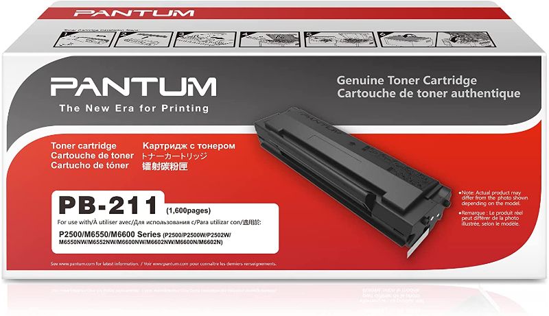 Photo 1 of Pantum PB-211 Toner Cartridge Black for Pantum P2500W, P2502W, M6550NW, M6600NW, M6552NW, M6602NW