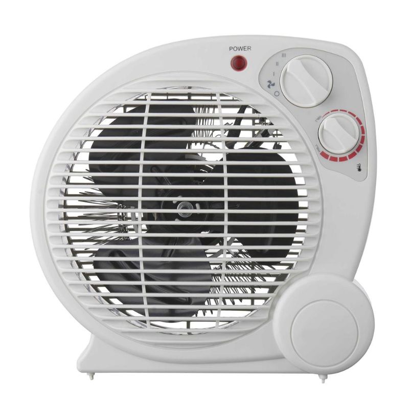 Photo 1 of 1500-Watt Electric Fan Forced Portable Heater, White
not all fan functions work
