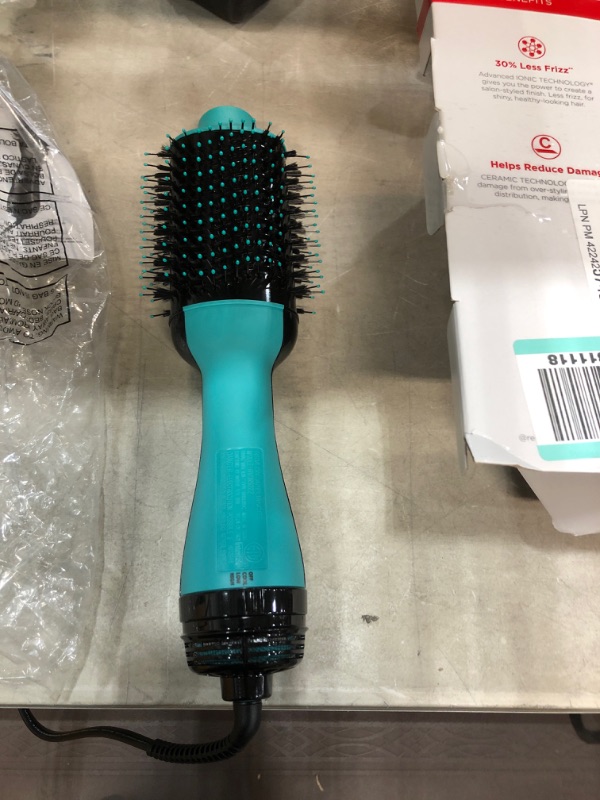 Photo 2 of 
REVLON One Step Hair Dryer And Volumizer Hot Air Brush, Teal
Color:Teal