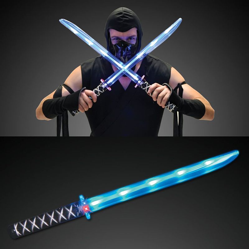 Photo 1 of 
Deluxe Ninja LED Light up Sword with Motion Activated Clanging Sounds (2-Pack)