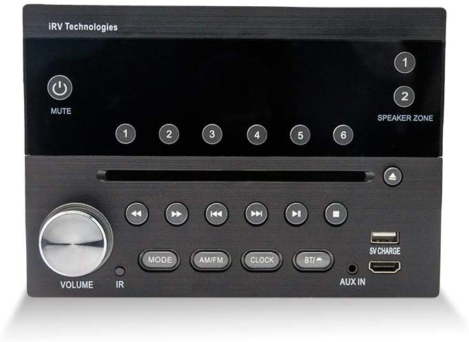 Photo 1 of 
iRV Technology IRV31 Am/FM/CD/DVD Rv Radio Stereo 2 Zones Wallmount Receiver 2.1 Channels Surround, 5"