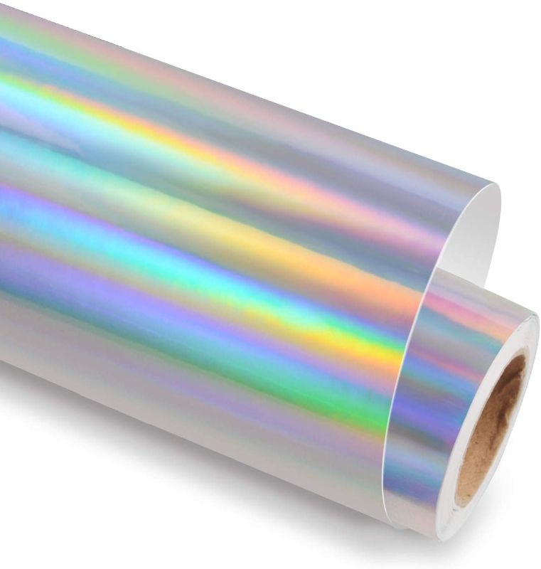 Photo 1 of 
Holographic Vinyl Rainbow Glossy Silver Permanent Vinyl Adhesive Vinyl Roll 12inches X 6 Feet,Craft Vinyl Silver for Vinyl Cutter for DIY Cup Decor,Home...
Color:Glossy Rainbow Silver