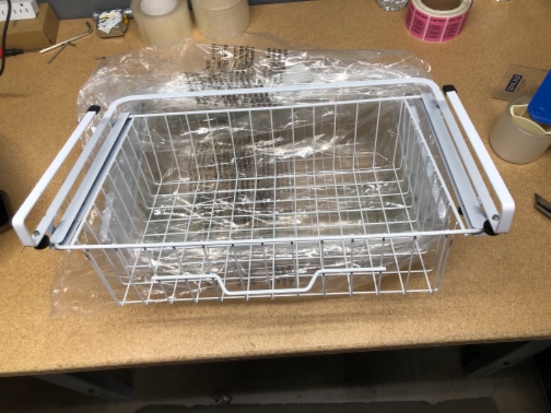 Photo 2 of Under Shelf Basket, 2 PACK Sliding Wire Rack