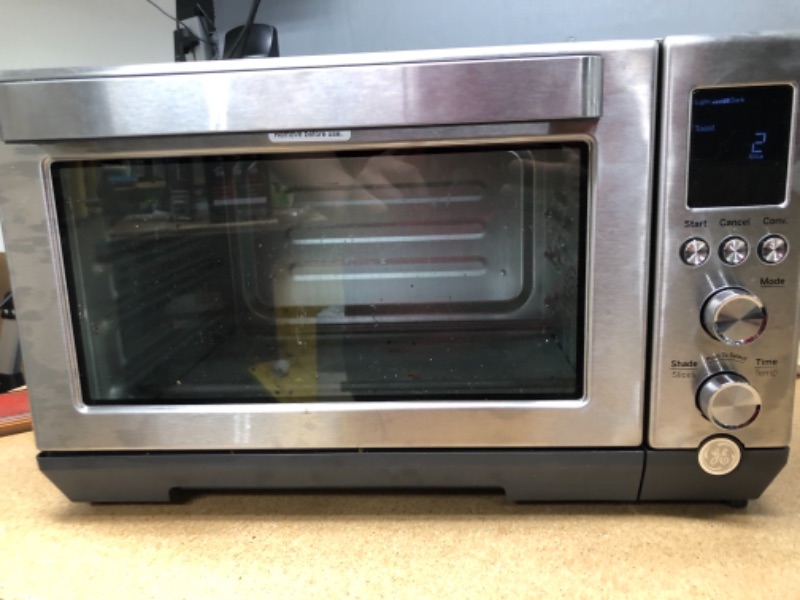 Photo 2 of GE Convection Toaster Oven | Quartz Heating Technology | Large Capacity Toaster Oven Complete With 7 Cook Modes & Oven Accessories | Countertop Kitchen Essentials | 1500 Watts | Stainless Steel
