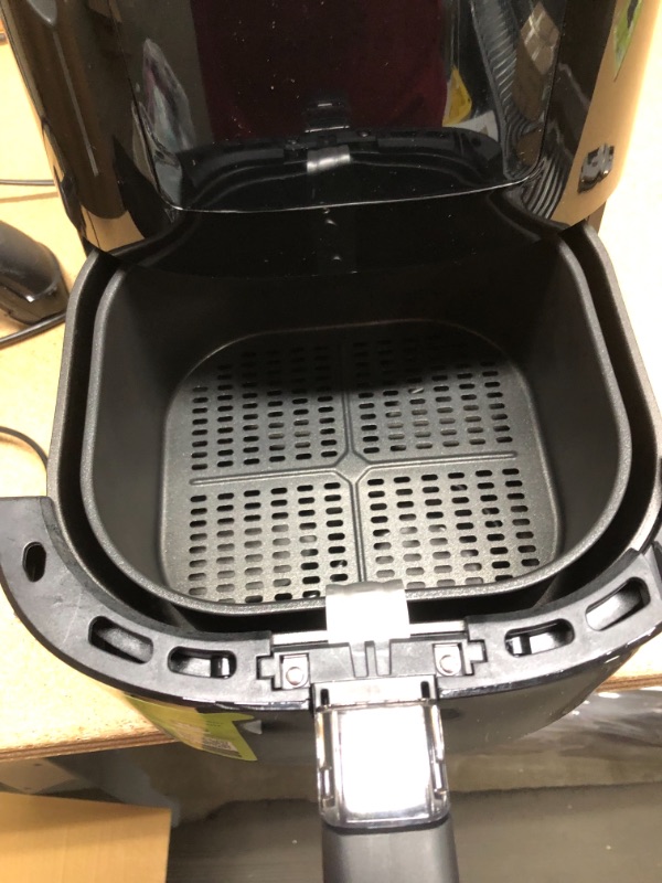 Photo 2 of Philips Essential Airfryer Compact 1.8lb/4.1L Capacity Digital Airfryer with Rapid Air Technology, Easy Clean Basket, Black- HD9252/91
