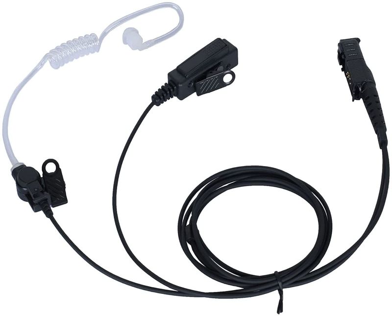 Photo 1 of Motorola XPR 3500e Earpiece,XPR 3300e XPR3500 XPR3000 XPR3300 Walkie Talkie Compatible with Motorola XPR 3300 3500 3300e 3500e Two Way Radio Headset with Mic PTT Surveillance Headphone -?Seekingtec?
