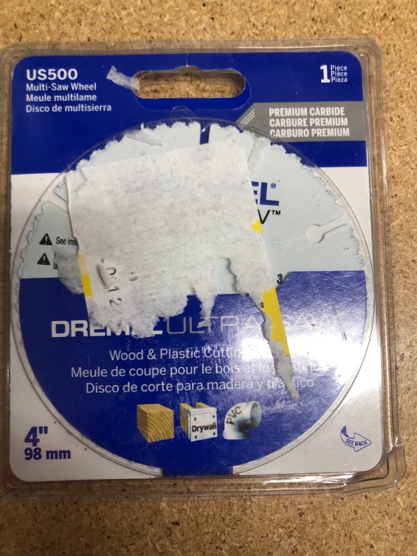 Photo 2 of Dremel
Ultra-Saw 4 in. Premium Carbide Wood and Plastic Cutting Wheel