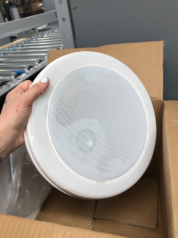 Photo 3 of ***PARTS ONLY*** Homewerks Worldwide 80 CFM Ceiling Mount Bathroom Exhaust Fan with Bluetooth Speaker and LED Light, White
