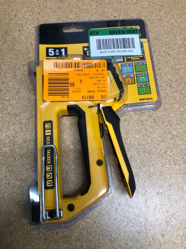 Photo 2 of DEWALT 5 in 1 Multi-Tacker Stapler and Brad Nailer Multi-Tool
