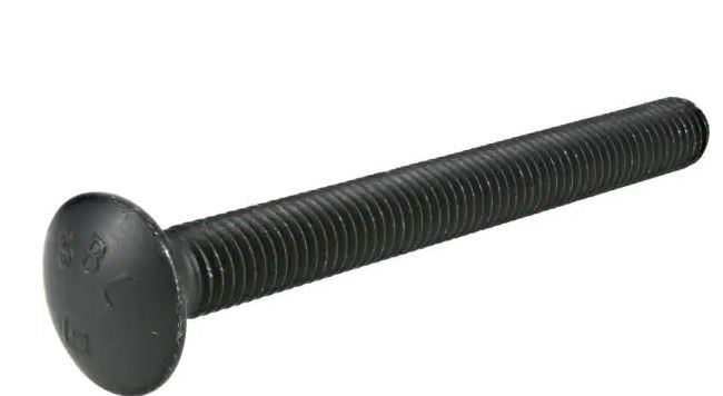 Photo 1 of 1/2 in.-13 x 10 in. Black Exterior Carriage Bolts (12-Pack)
