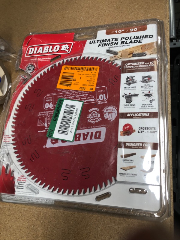 Photo 2 of 10 in. x 90-Tooth Ultimate Polished Finish Circular Saw Blade
