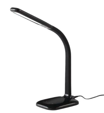 Photo 1 of 24 in. Black LED Desk Lamp with Advanced Control Features