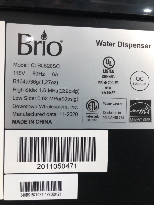 Photo 6 of Brio Self Cleaning Bottom Loading Water Cooler Water Dispenser - Limited Edition