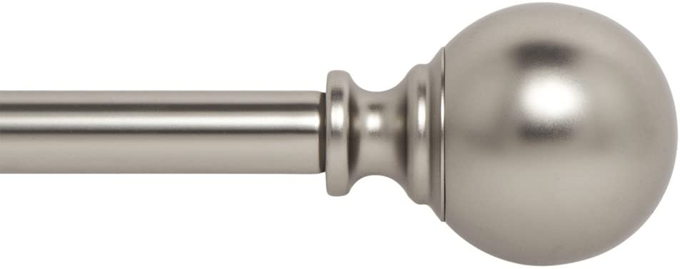 Photo 1 of 72-144 INCH SILVER CURTAIN ROD