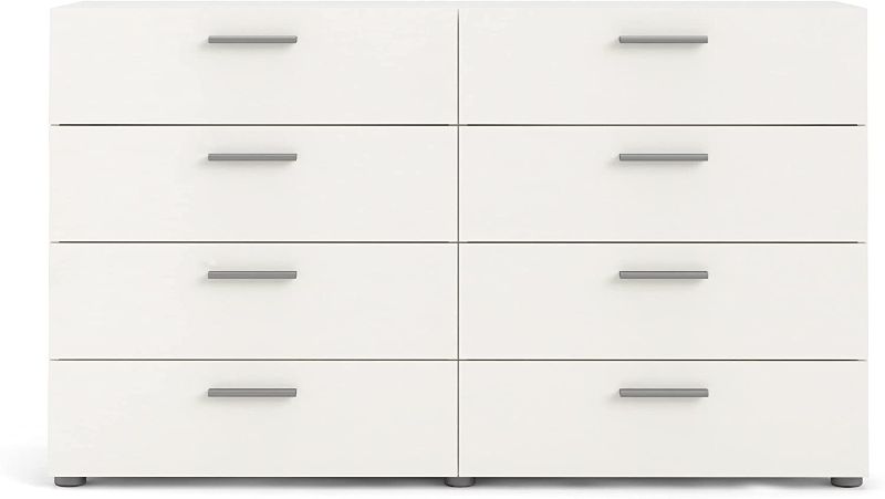 Photo 1 of *Box 2/2 only*
Tvilum, White Woodgrain Austin 8 Drawer Double Dresser