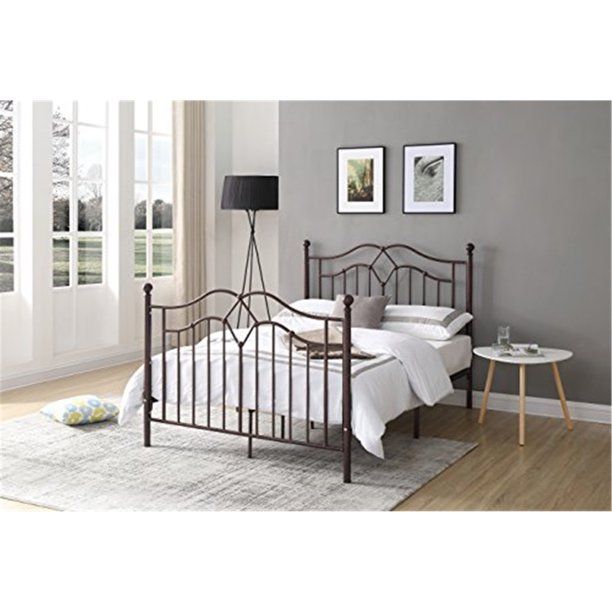 Photo 1 of **STOCK PHOTO FOR REFERENCE ONLY**
Queen Metal Bed - Bronze