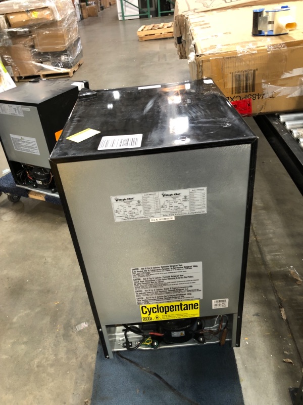 Photo 1 of 3.3 cu. ft. Mini Fridge in Stainless Look