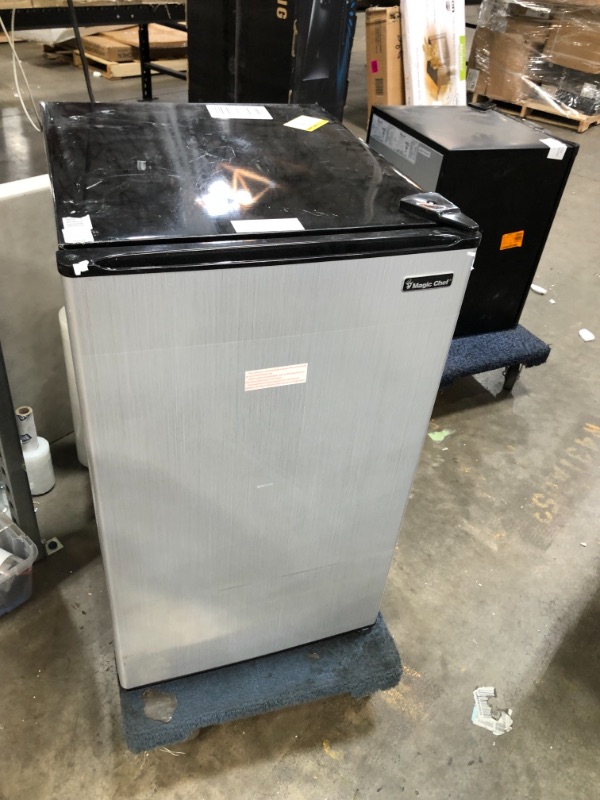 Photo 1 of 3.3 cu. ft. Mini Fridge in Stainless Look