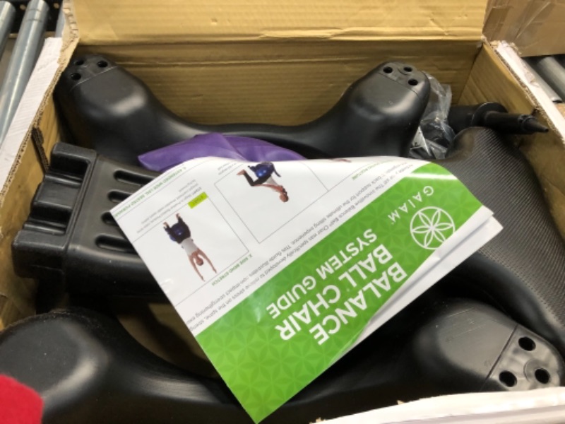 Photo 1 of Gaiam Balance Ball Chair, Purple/Black