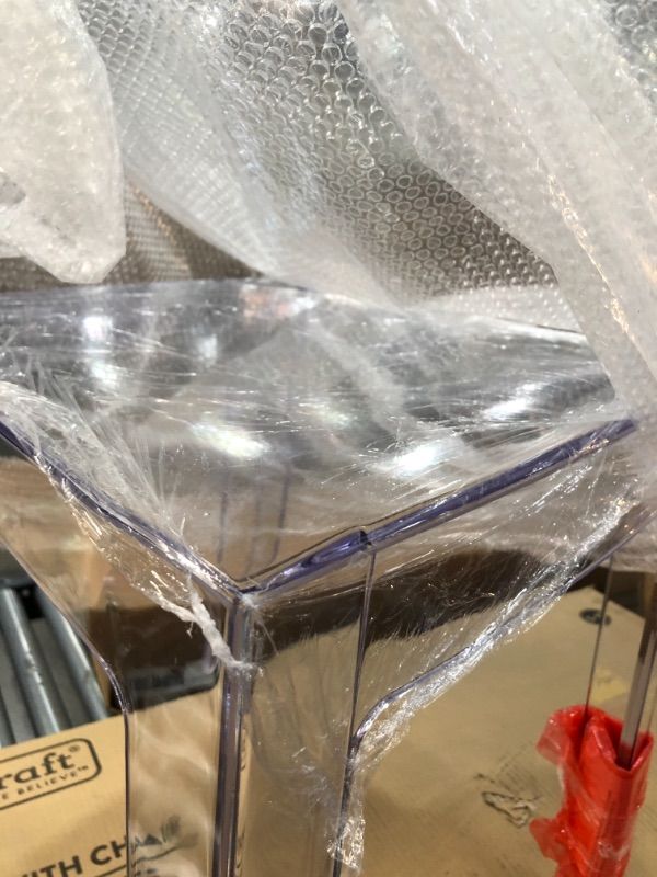 Photo 1 of 2 CLEAR SIDE TABLE 