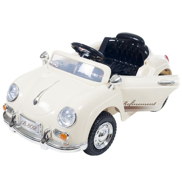 Photo 1 of Lil Rider 58 Speedy Sportster Classic Car with Remote Battery Powered Riding Toy, CREAM
