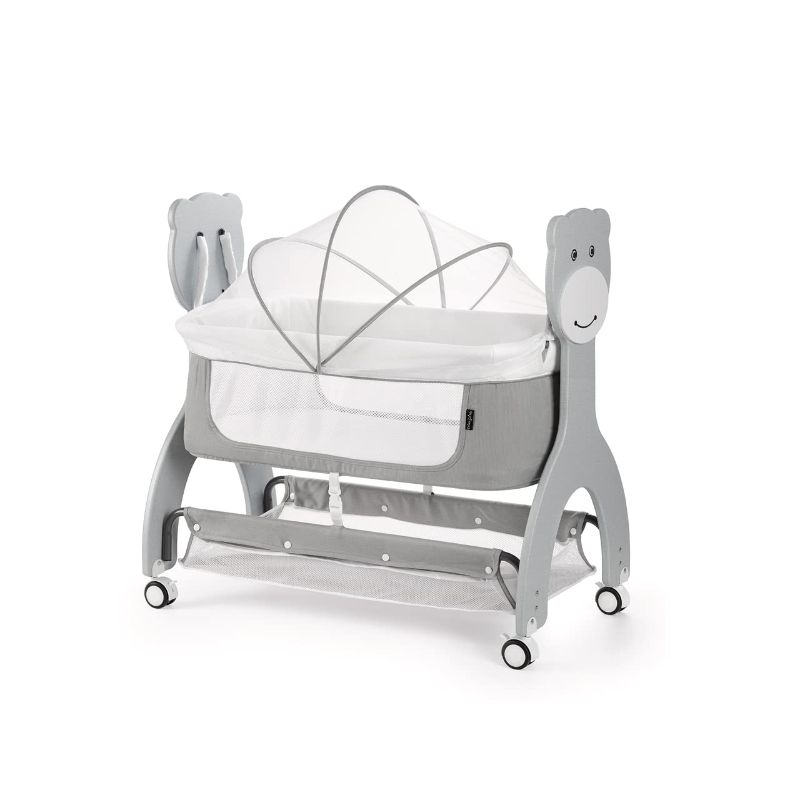 Photo 1 of Dream on Me Cub Portable Bassinet, Gray
